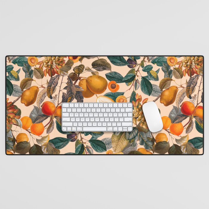 Vintage Fruit Pattern IX Desk Mat Gallery Image 1