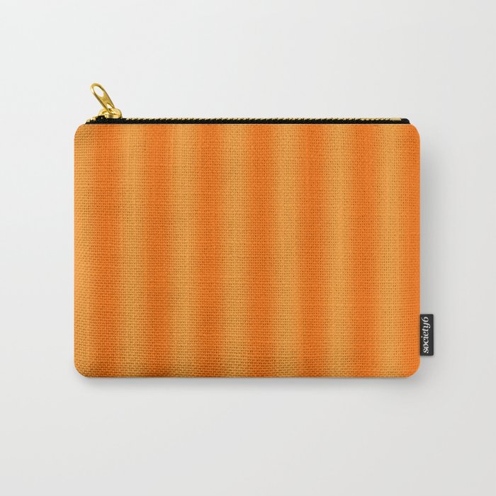 Orange Blur Stripes Retro Contemporary Vertical Stripe Pattern Carry All Pouch Gallery Image 1
