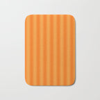 Orange Blur Stripes Retro Contemporary Vertical Stripe Pattern Bath Mat Gallery Image 1