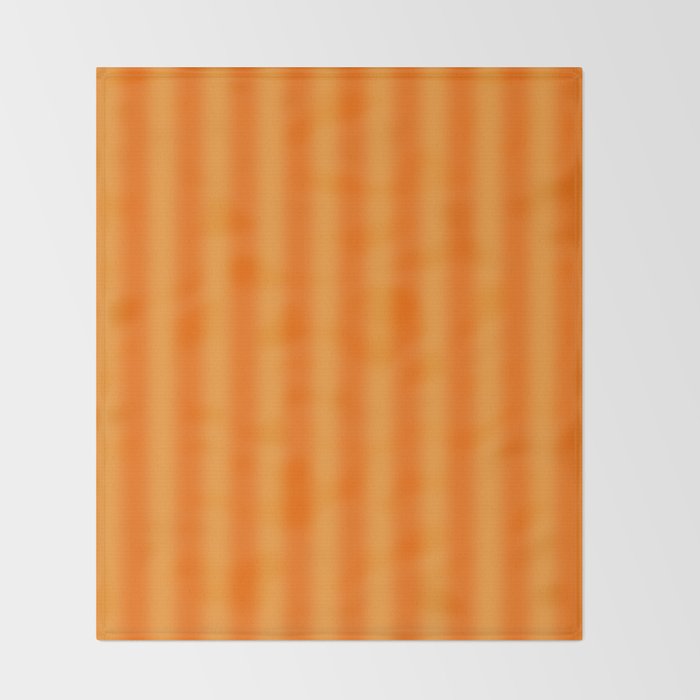 Orange Blur Stripes Retro Contemporary Vertical Stripe Pattern Throw Blanket Gallery Image 2