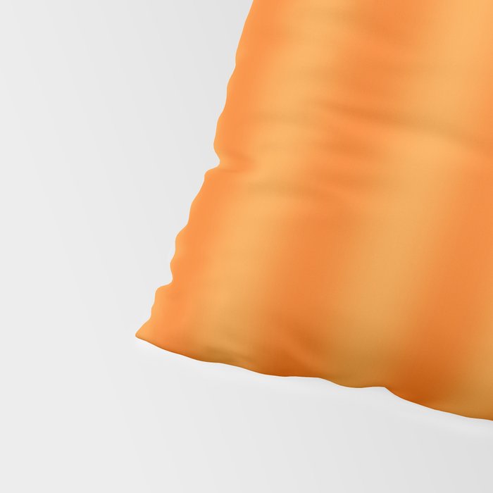 Orange Blur Stripes Retro Contemporary Vertical Stripe Pattern Pillow Sham Gallery Image 4