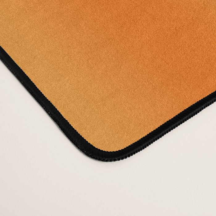 Orange Blur Stripes Retro Contemporary Vertical Stripe Pattern Desk Mat Gallery Image 4