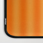 Orange Blur Stripes Retro Contemporary Vertical Stripe Pattern Laptop Sleeve Gallery Image 3