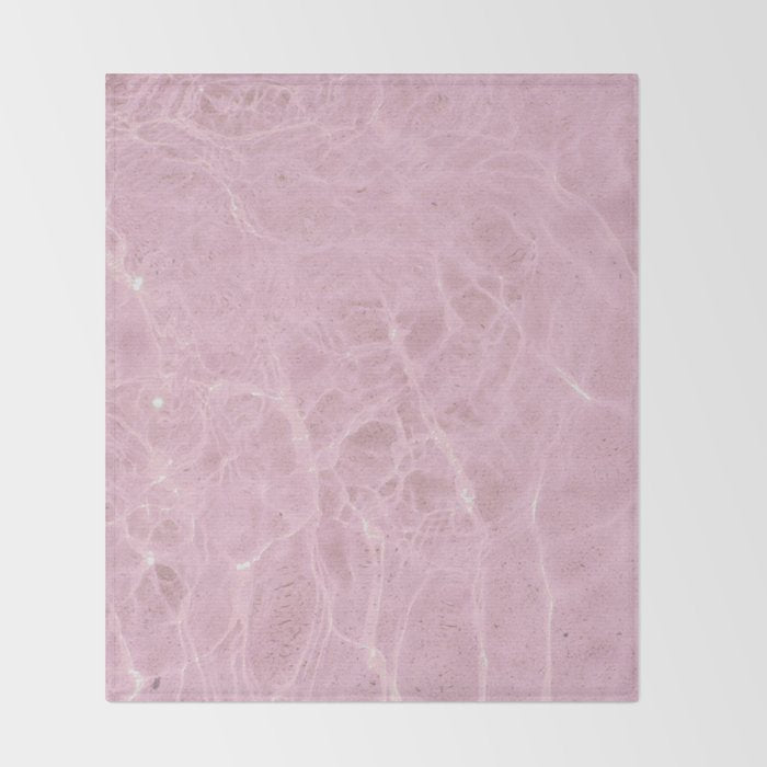 Pink Water Throw Blanket Gallery Image 2