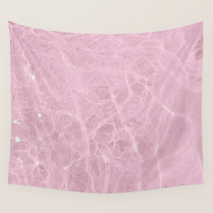 Pink Water Wall Tapestry Gallery Image 1