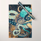 Metallic Octopus II Wrapping Paper Gallery Image 1