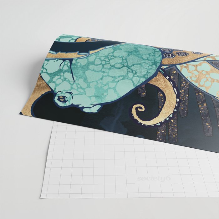 Metallic Octopus II Wrapping Paper Gallery Image 2