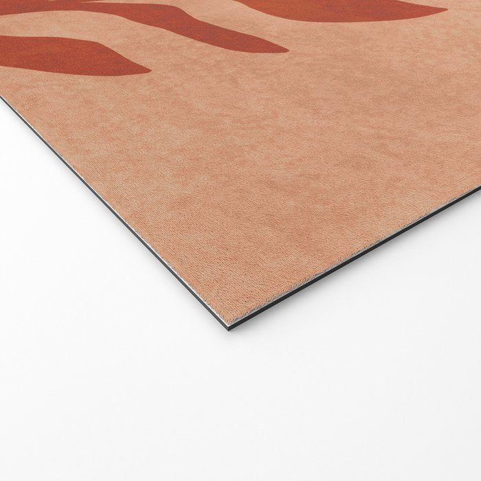 Maximalist wildflower in clay orange Welcome Mat Gallery Image 2