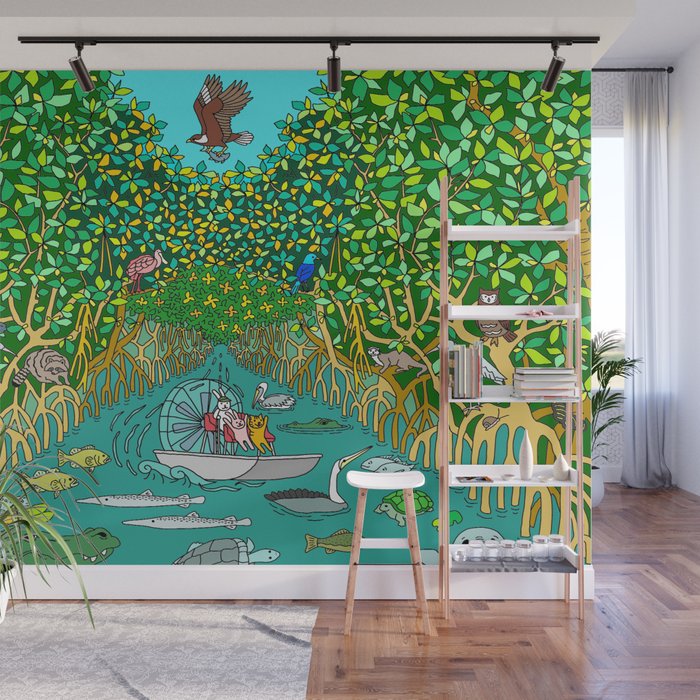 Florida Everglades Mangrove Tour Wall Mural Gallery Image 1