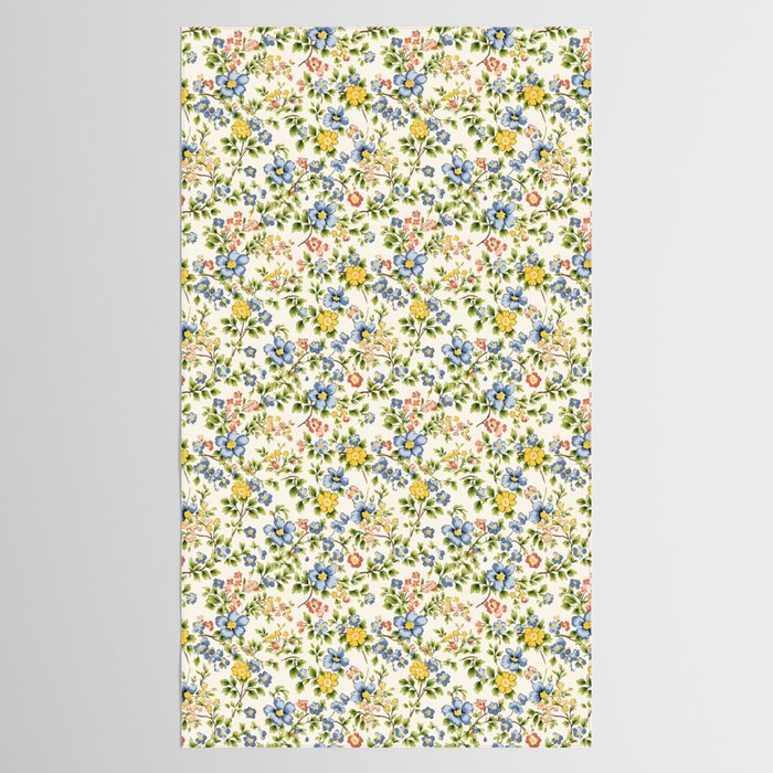 Cute Summer Floral Hand Painted Tablecloth Gallery Image 2