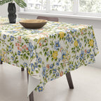 Cute Summer Floral Hand Painted Tablecloth Gallery Image 3