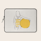 Summer ready - line drawing Laptop Sleeve Gallery Image 1
