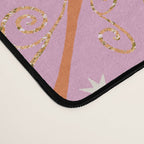 Elegant Gold Starburst on Pink Geometric Pattern Desk Mat Gallery Image 4