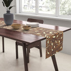 Classic Woodland Vines in Brown  Table Runner Gallery Image 2