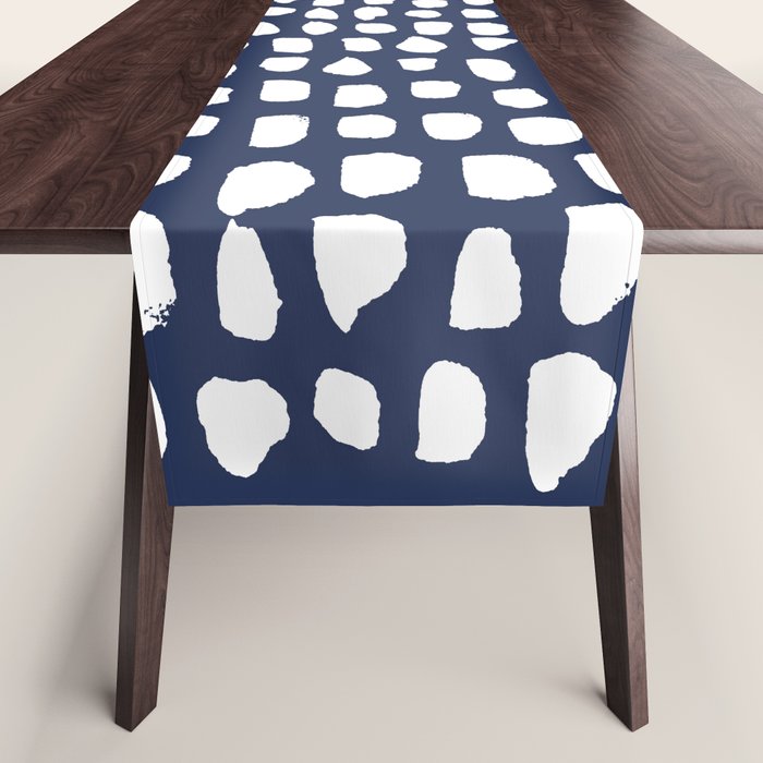 Dots (Navy) Table Runner Gallery Image 1