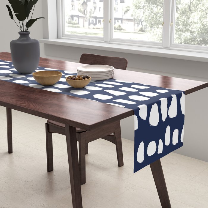 Dots (Navy) Table Runner Gallery Image 2