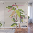 Colorful Plant Wall Mural Gallery Image 1