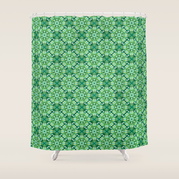 Emerald Jewel Shower Curtain Gallery Image 1