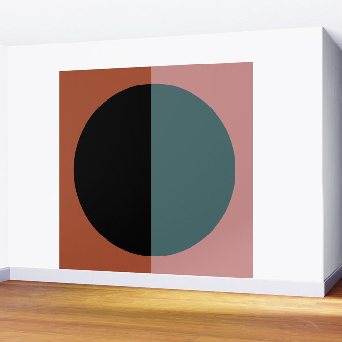 Color Block Abstract V Wall Mural Gallery Image 2
