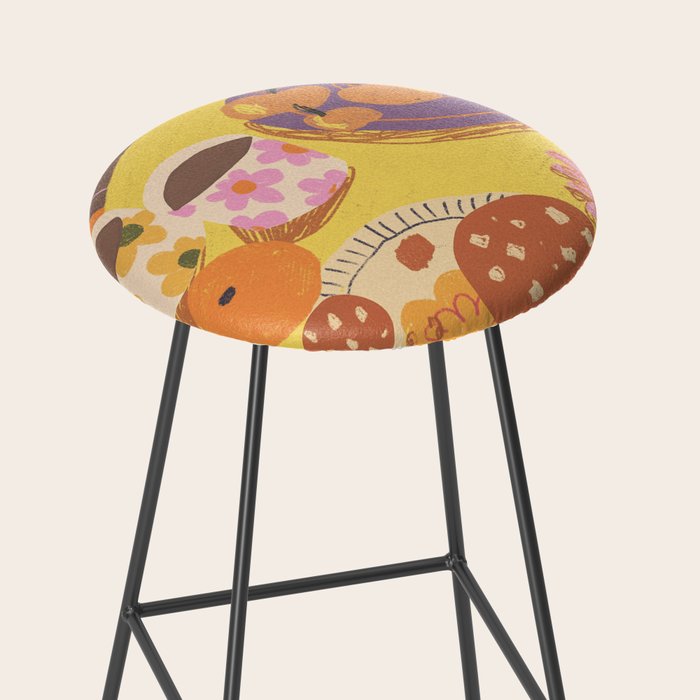 Yellow table Stool Gallery Image 2
