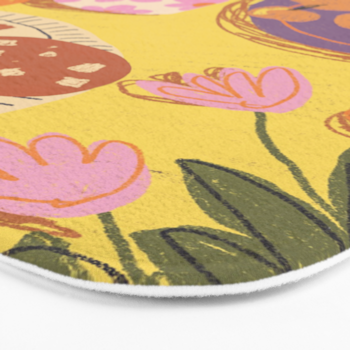 Yellow table Bath Mat Gallery Image 3