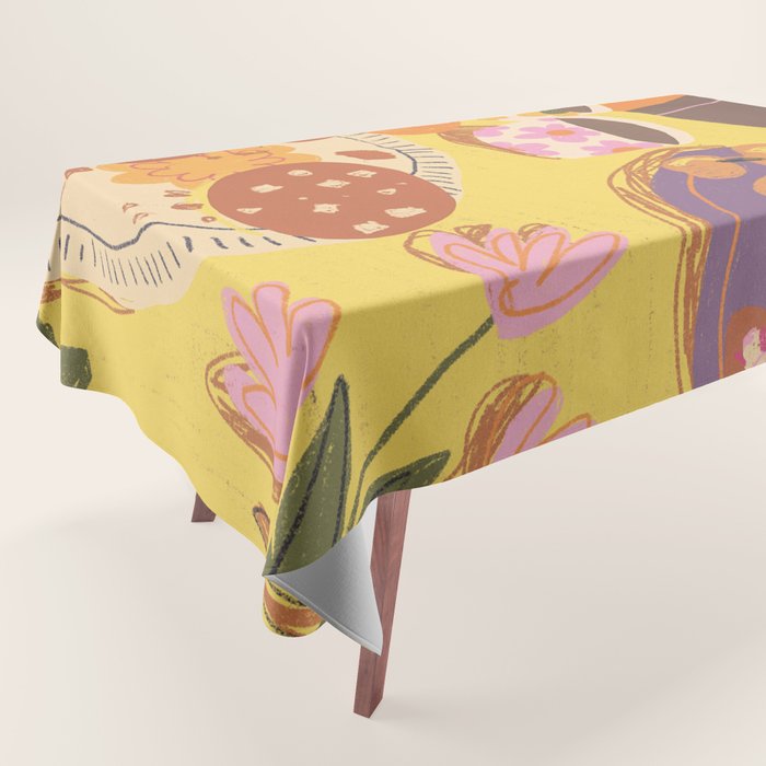 Yellow table Tablecloth Gallery Image 1