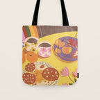 Yellow table Tote Bag Gallery Image 1