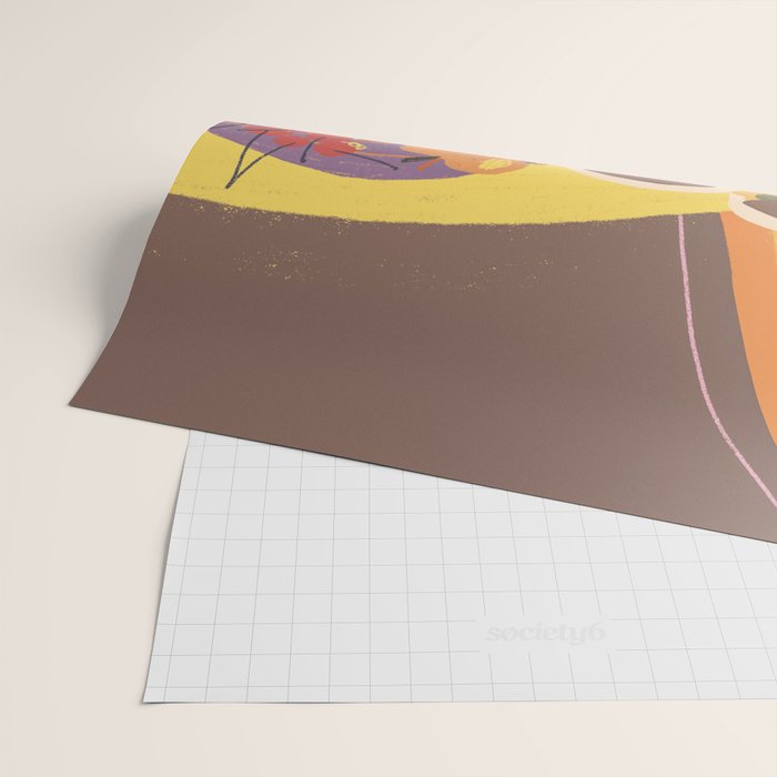 Yellow table Wrapping Paper Gallery Image 2