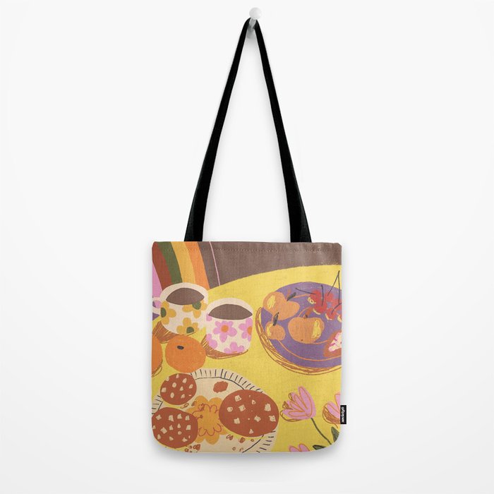 Yellow table Tote Bag Gallery Image 2