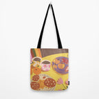 Yellow table Tote Bag Gallery Image 2