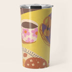 Yellow table Travel Mug Gallery Image 1