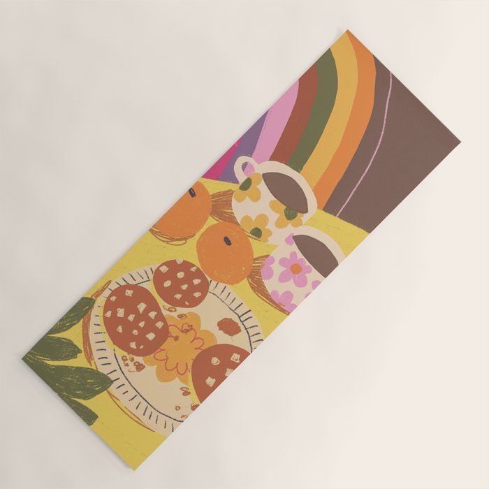 Yellow table Yoga Mat Gallery Image 1