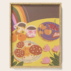 Yellow table Serving Tray Gallery Image 1