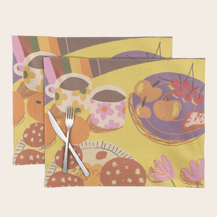 Yellow table Placemat Gallery Image 1