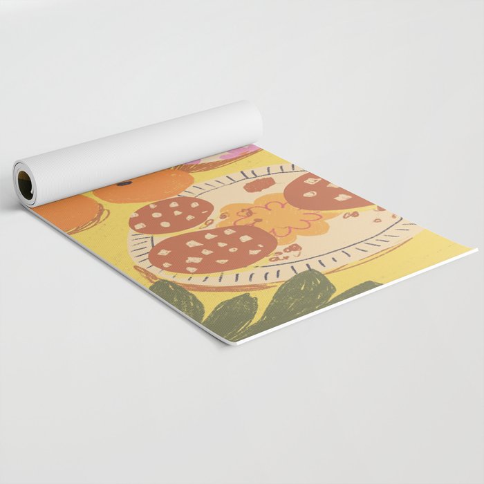 Yellow table Yoga Mat Gallery Image 2