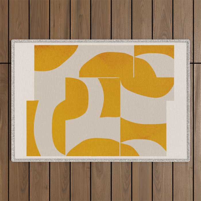Minimal Geometric Shapes 228 Outdoor Rug Gallery Image 1