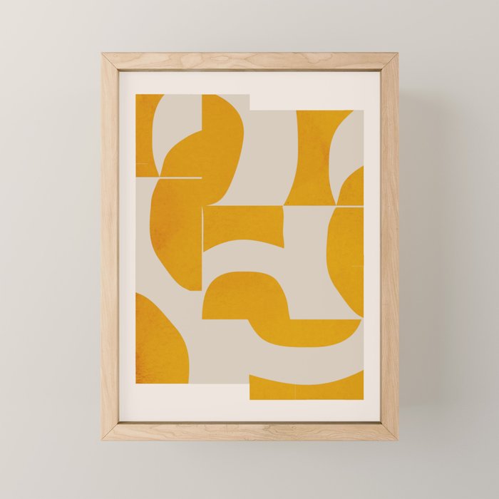 Minimal Geometric Shapes 228 Mini Art Print Gallery Image 1