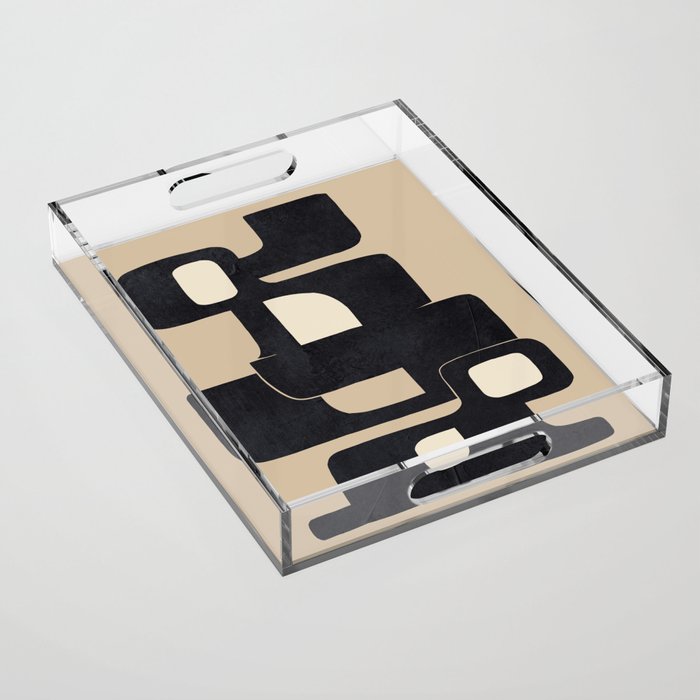 Modern Abstract Shapes 100 Acrylic Tray Gallery Image 1