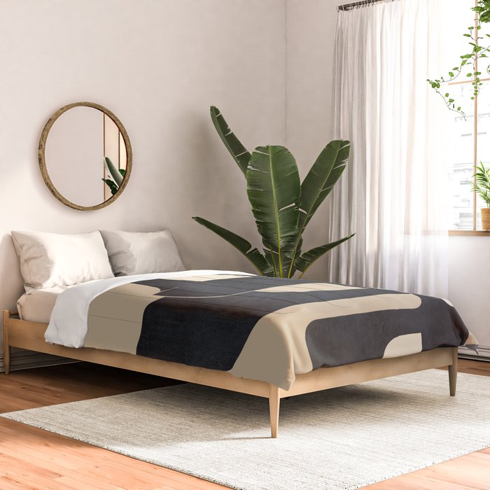 Modern Abstract Shapes 100 Comforter Gallery Image 2