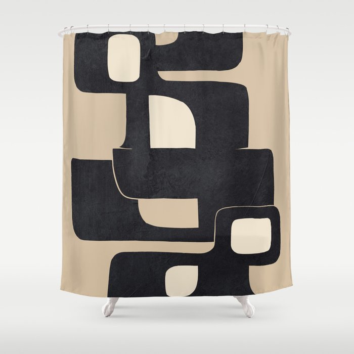 Modern Abstract Shapes 100 Shower Curtain Gallery Image 1