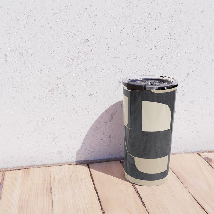 Modern Abstract Shapes 100 Travel Mug Gallery Image 4