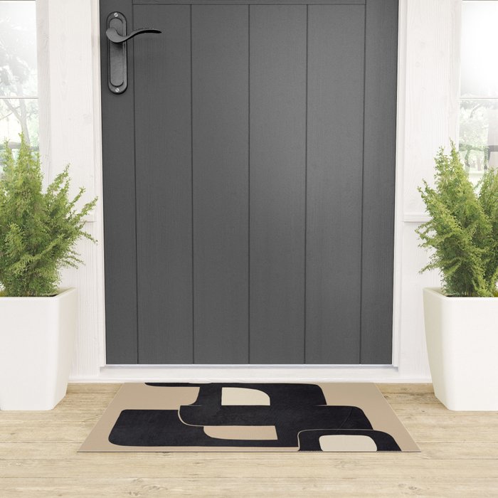 Modern Abstract Shapes 100 Welcome Mat Gallery Image 3