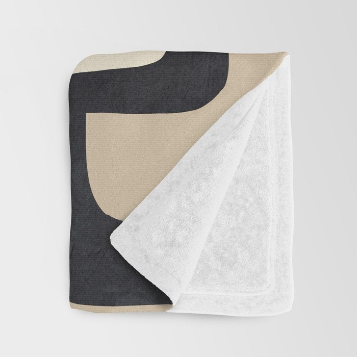 Modern Abstract Shapes 100 Throw Blanket Gallery Image 3