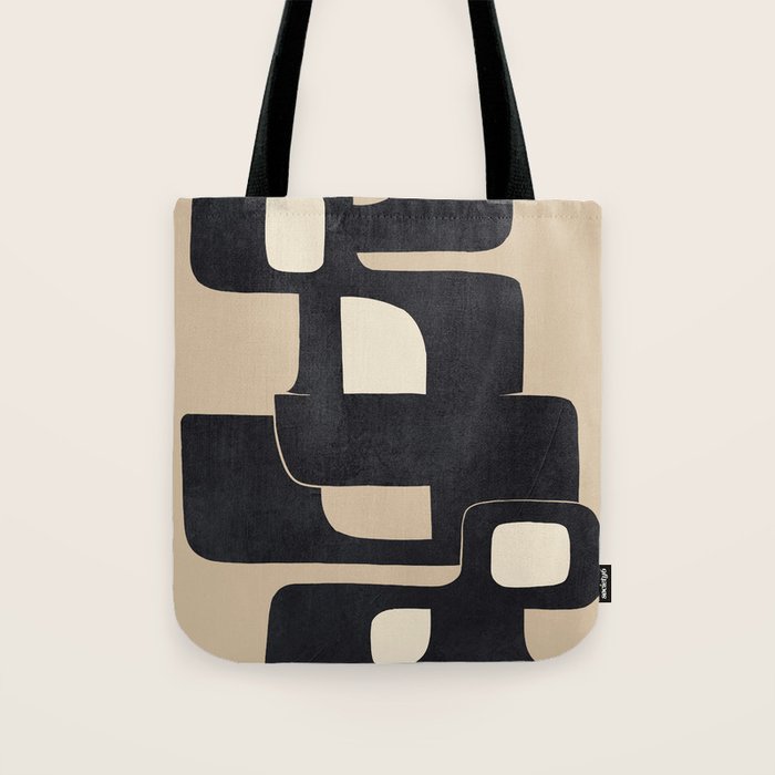 Modern Abstract Shapes 100 Tote Bag Gallery Image 1