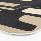Modern Abstract Shapes 100 Bath Mat Gallery Image 3