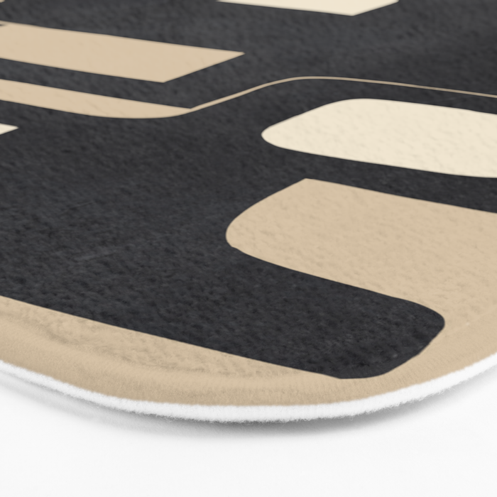 Modern Abstract Shapes 100 Bath Mat Gallery Image 3