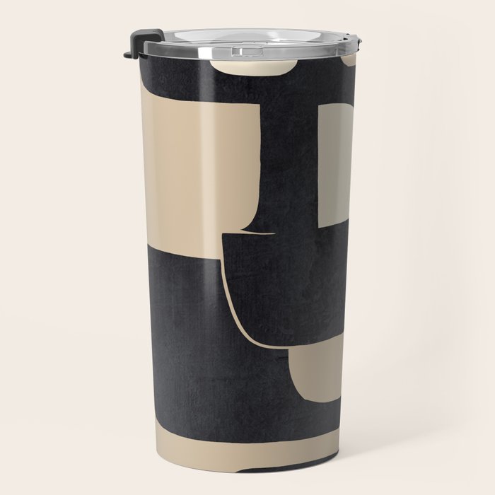 Modern Abstract Shapes 100 Travel Mug Gallery Image 3