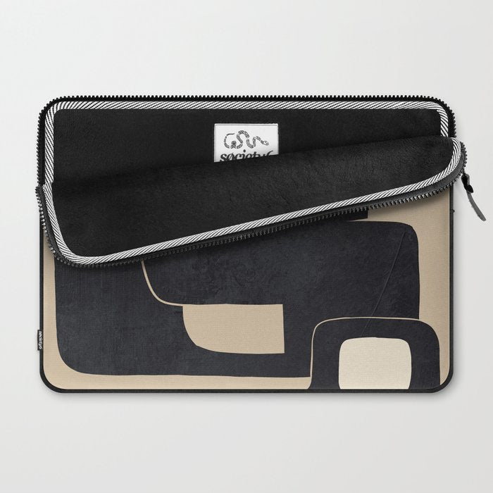 Modern Abstract Shapes 100 Laptop Sleeve Gallery Image 2