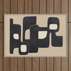 Modern Abstract Shapes 100 Outdoor Rug Gallery Image 1