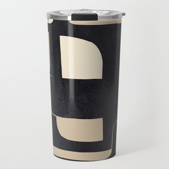 Modern Abstract Shapes 100 Travel Mug Gallery Image 1